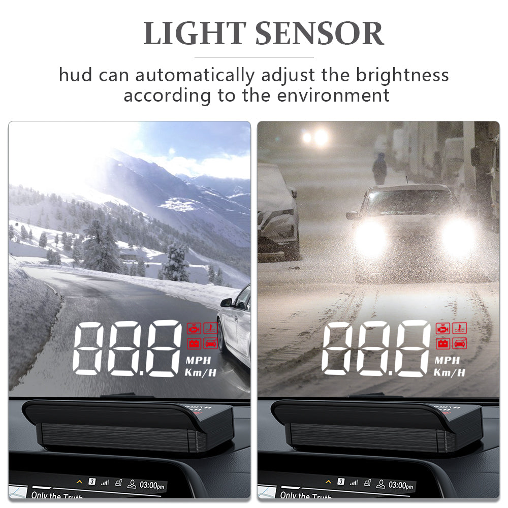 M3 Auto OBD2 GPS Head-Up Display Auto Electronics HUD Projector Display Digital Car Speedometer Accessories for All Car