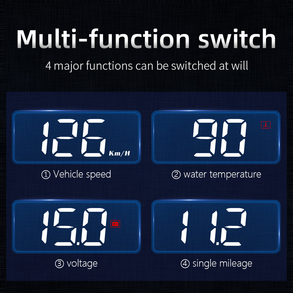 M3 Auto OBD2 GPS Head-Up Display Auto Electronics HUD Projector Display Digital Car Speedometer Accessories for All Car